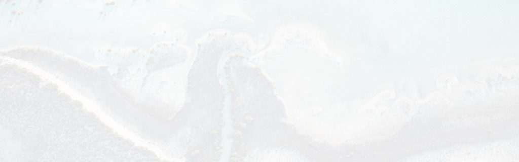 Shadowy coastline with water and land